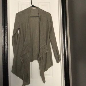 Pink Rose green cardigan